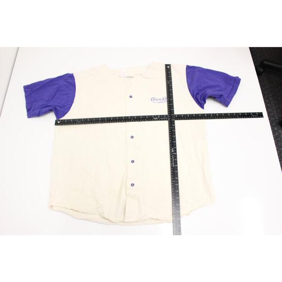 Vintage Crown Royal Whiskey Baseball Jersey T Shirt XL - Picture 6 of 8